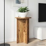 vidaXL Support de Plante 2 pièces Bois ancien Ø40 x 60 cm