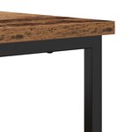 Buffet vidaXL en vieux bois 69x35x80 cm en bois d'ingénierie et en acier