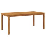 vidaXL Ensemble de salle à manger pour jardin 7 Pièces Beige