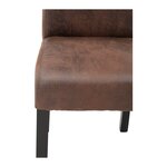 Lot de deux chaises rembourrée 180 kg max surface d'assise de 44 5 x 44 cm coloris marron 14_0000095