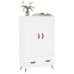 vidaXL Buffet haut blanc 69 5x31x115 cm bois d'ingénierie