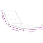 vidaXL Coussin de chaise longue rouge mélangé (75+105)x50x3 cm tissu
