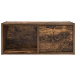 vidaXL Meuble TV chêne fumé 60x31x25 5 cm bois d'ingénierie