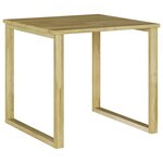 vidaXL Table de Bain de Soleil 3 Pièces Marron 50.5 x 50 x 46 cm