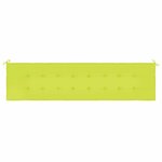 vidaXL Coussin de banc de jardin vert brillant 200x50x4cm tissu oxford
