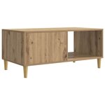 vidaXL Table basse Chêne artisanal 90 x 50 x 40 cm Bois d'ingénierie