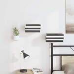 vidaXL Étagère Flottante Invisible 4 pc Blanc 6 x 11 x 6 5 cm