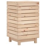 vidaXL Panier à linge 44x44x76 cm bois massif de pin