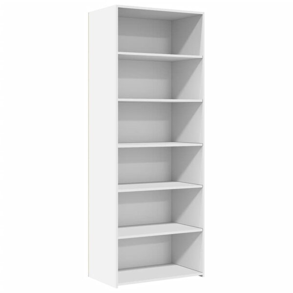 vidaXL Buffet haut blanc 70x41x185 cm bois d'ingénierie