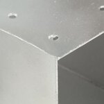 vidaXL Connecteur de poteau Forme en X Métal galvanisé 81x81 mm