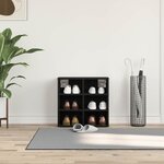 vidaXL Cabinet à chaussures avec étagère Chêne noir 52 x 30 x 50 5 cm