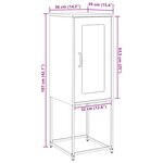vidaXL Buffet rose 36x39x107 cm acier laminé à froid