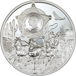 Pièce de monnaie en Argent 20 Dollars g 93.3 (3 oz) Millésime 2024 Legends WILD WEST (PRÉCOMMANDE)