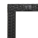 vidaXL Ensemble de bistro de jardin 5 Pièces coussins noir poly rotin