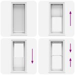 vidaXL Store plissé blanc 55x150 cm largeur du tissu 54 4 cm polyester