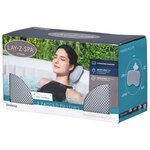 Bestway Coussin de bain spa 2 Pièces Gris 23 x 13 x 5 cm Acier et PVC