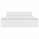 vidaXL Lit avec rangement et LED avec matelas Gris clair 200 x 200 cm