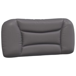 vidaXL Coussin de tête de lit Hvar gris 90 cm similicuir