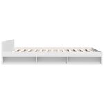 vidaXL Cadre de lit avec tiroirs sans matelas blanc 120x190 cm