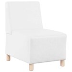 vidaXL Unité de Sofa Modulaire Sans Accoudoirs Blanc 55 x 74 x 82 cm