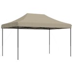 vidaXL Tente de réception pliable escamotable taupe 440x292x315 cm