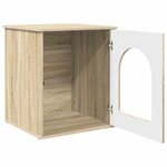 vidaXL Maison pour chat Sonoma 53 x 52 x 62 cm Bois d'ingénierie
