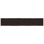 vidaXL Dessus de table bois massif traité bordure assortie