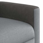 vidaXL Fauteuil de massage inclinable Gris clair Tissu