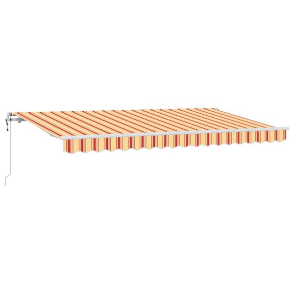 vidaXL Auvent Rétractable Jaune 400 x 200 cm tissu