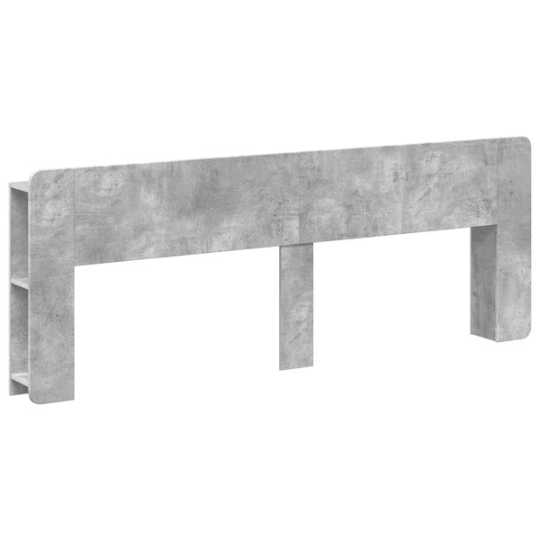 vidaXL Cabinet de Tête de Lit Gris béton Bois d'ingénierie