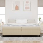 vidaXL Cadre de lit plateforme Vert gris 200 x 200 cm tissu