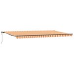 vidaXL Auvent Rétractable Jaune et Orange 600 × 350 cm