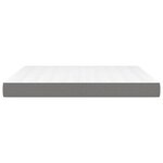 vidaXL Matelas de lit à ressorts ensachés fermeté moyenne Gris foncé 160x200x20 cm