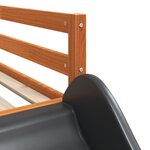 vidaXL Lit superposé avec toboggan et échelle sans matelas 75x190 cm