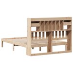 vidaXL Lit bibliothèque sans matelas 140x200 cm bois massif de pin