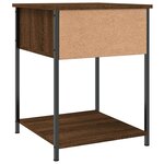 vidaXL Tables de chevet 2 Pièces chêne marron 44x45x58 cm bois ingénierie