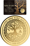 Monnaie TREE OF LIFE 1/1000 Oz Medaille Or (PRÉCOMMANDE)