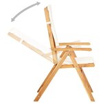 vidaXL Chaises inclinables de jardin lot de 2 Bois solide d'acacia