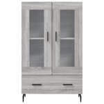 vidaXL Buffet haut sonoma gris 69 5x31x115 cm bois d'ingénierie