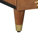 vidaXL Buffet 90x33x75 cm en bois massif de mangue
