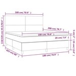 vidaXL Sommier à lattes de lit avec matelas Blanc 180x200cm Similicuir