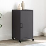 vidaXL Buffet noir 36x39x72 cm acier laminé à froid