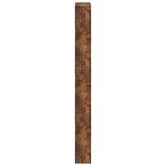 vidaXL Armoire à chaussures miroir 5 niveaux chêne fumé 63x17x169 5 cm