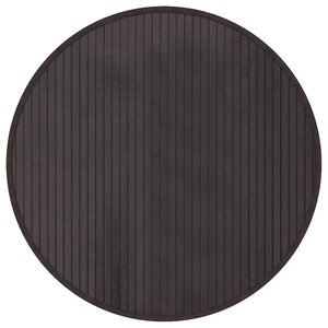 vidaXL Tapis rond marron foncé 60 cm bambou