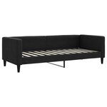 vidaXL Lit de repos sans matelas noir 80x200 cm tissu