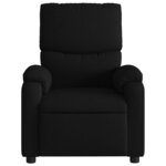 vidaXL Fauteuil de massage inclinable noir tissu