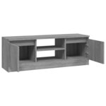 vidaXL Meuble TV avec porte Sonoma gris 102x30x36 cm