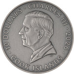 Monnaie SCOTTISH HIGHLANDS Golden Landscapes 2 Oz Argent 10$ Cook Islands 2026 (PRÉCOMMANDE)