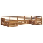 vidaXL Ensemble de canapés d'extérieur 6 pc Naturel