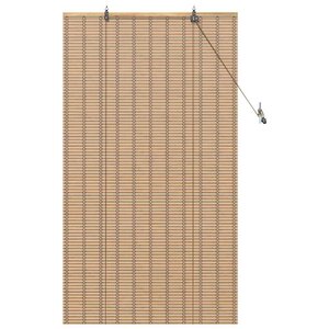 vidaXL Store enrouleur Autre Marron Clair 90 x 160 cm Bambou